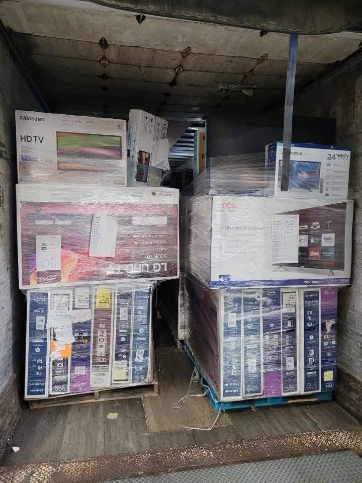 pallets de televisores en liquidación