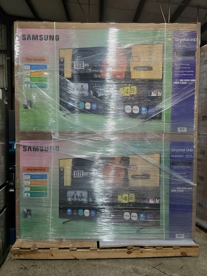 pallets de televisores en liquidación